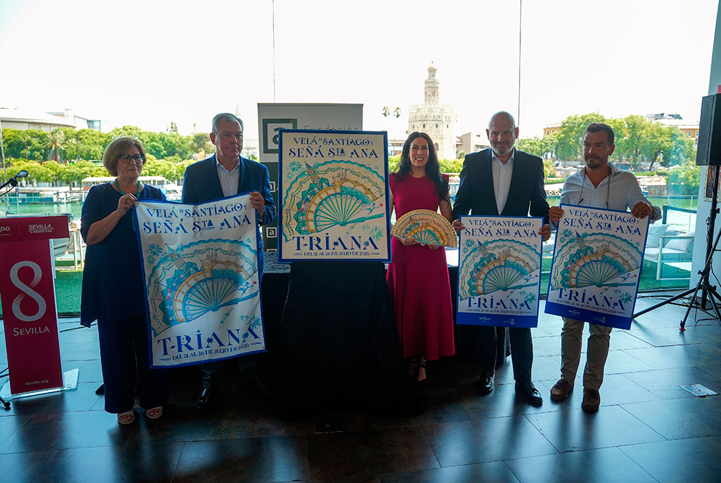 María Tapia firma el cartel de la Velá de Santa Ana 2026 que homenajea “la identidad” de Triana
