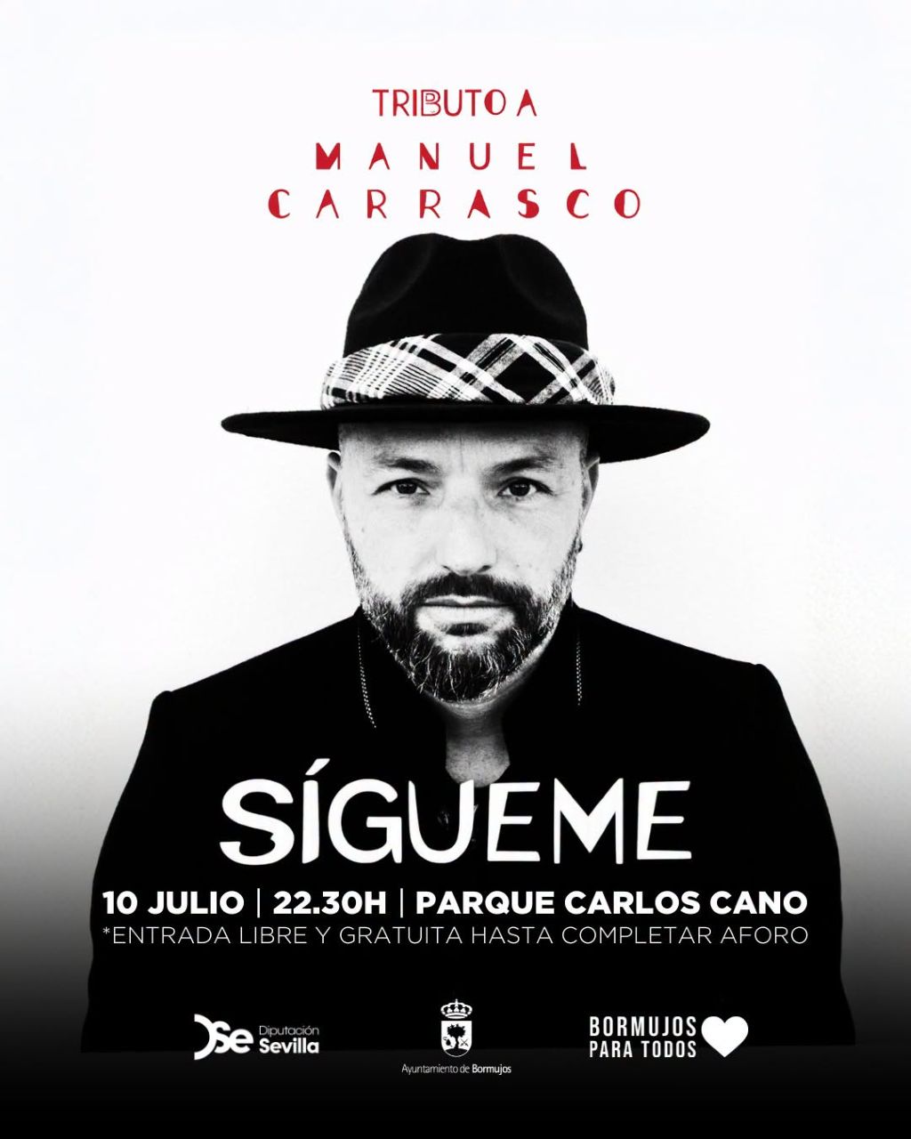 Bormujos disfrutará este verano del tributo a Manuel Carrasco 