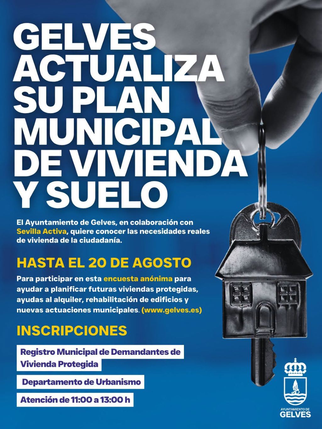 Gelves inicia la actualización de su Plan Municipal de Vivienda y Suelo para adaptar las políticas residenciales a las necesidades de la ciudadanía