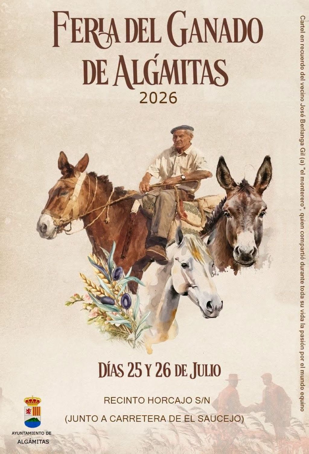 La Feria del Ganado regresa a Algámitas con dos jornadas dedicadas al mundo ecuestre
