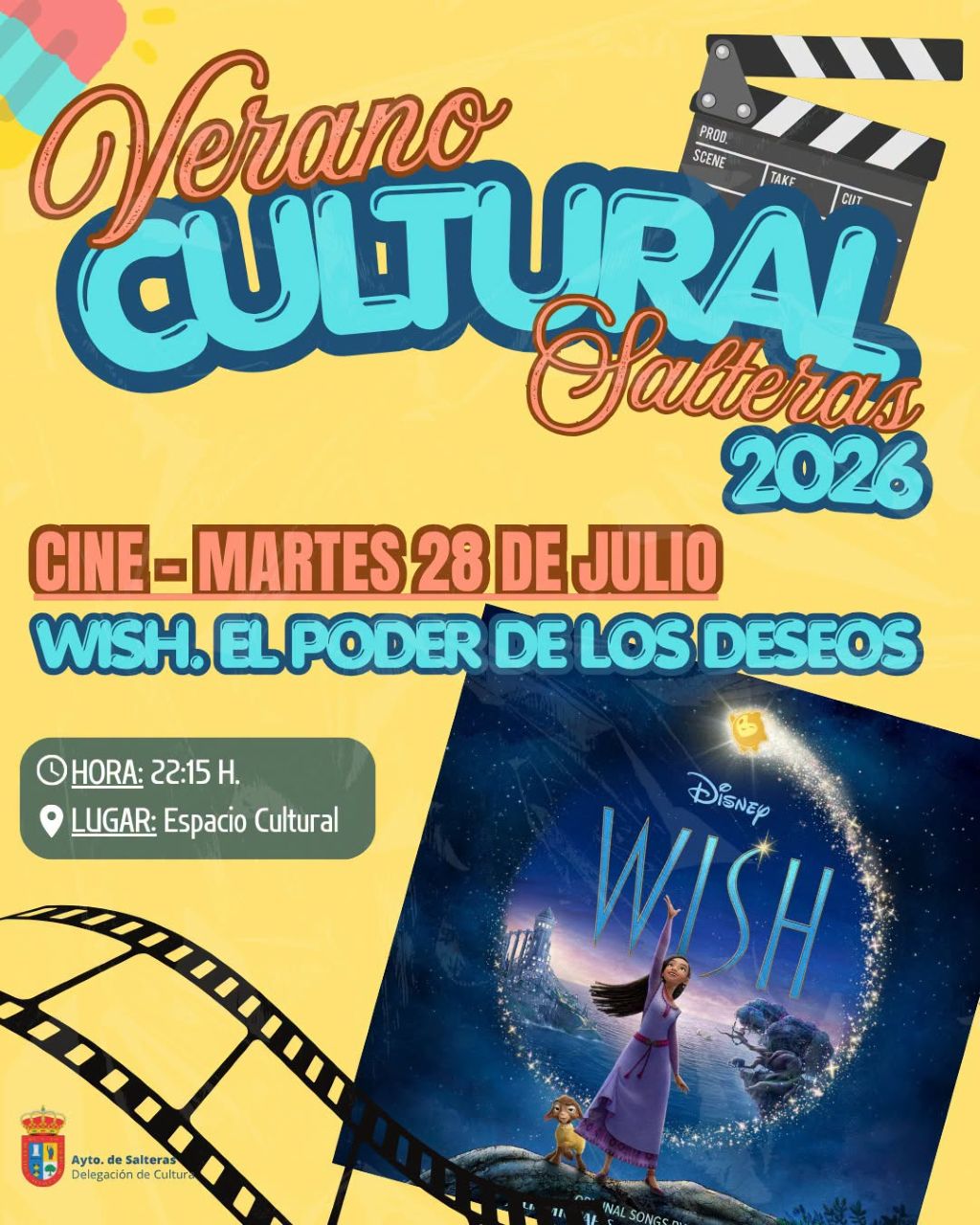 Salteras programa una nueva noche de cine al aire libre dentro del Verano Cultural 2026