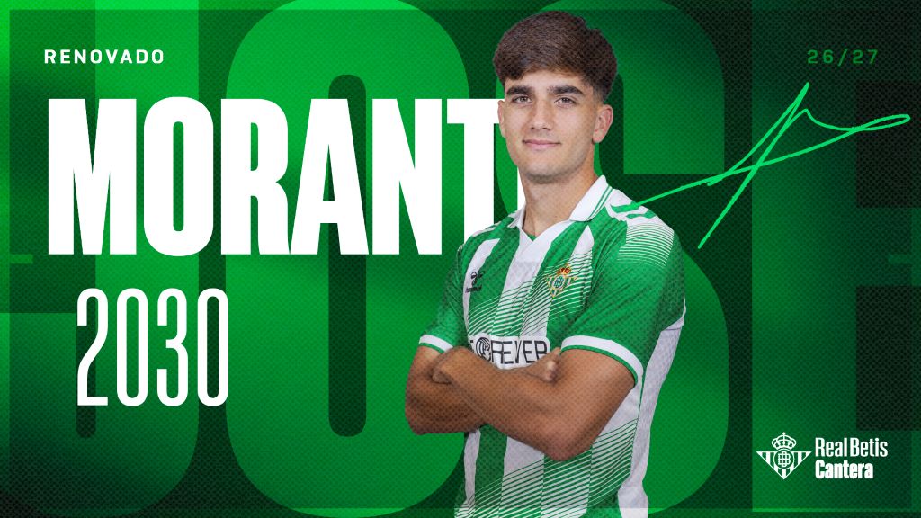 El Real Betis renueva a José Antonio Morante hasta 2030