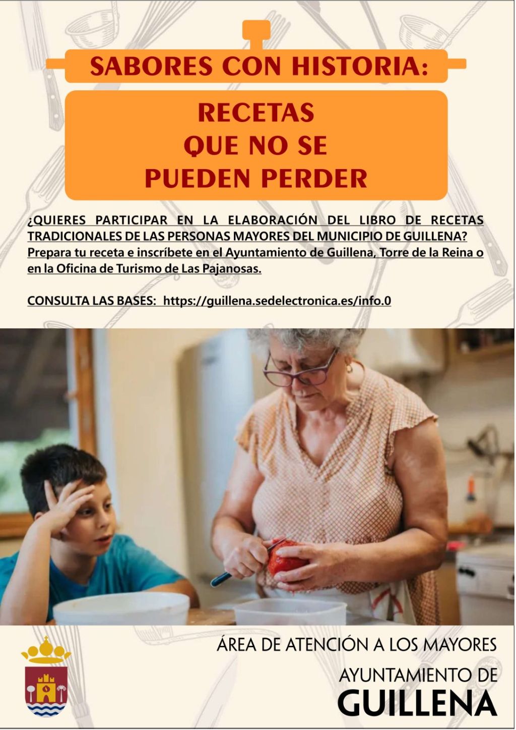 Guillena anima a participar en la elaboración del libro de recetas tradicionales del municipio para que no se pierdan