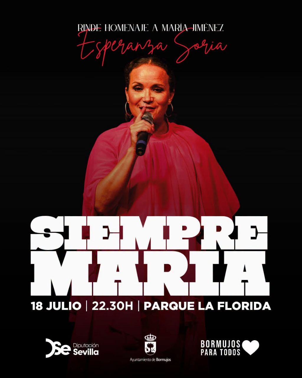 Bormujos rendirá homenaje a María Jiménez con el espectáculo 
