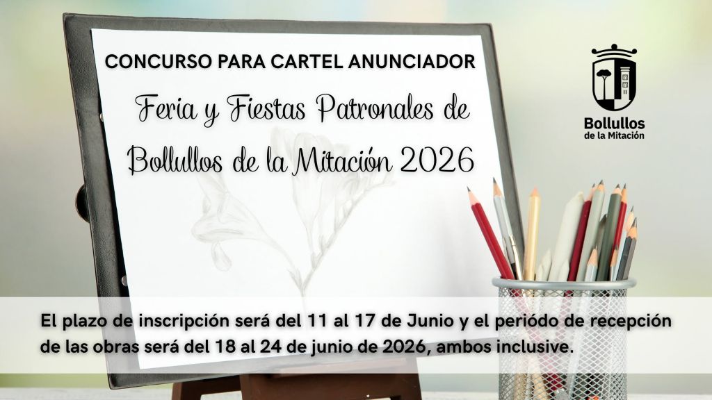 Concurso del cartel de la Feria y Fiestas Patronales 2026 de Bollullos de la Mitación 