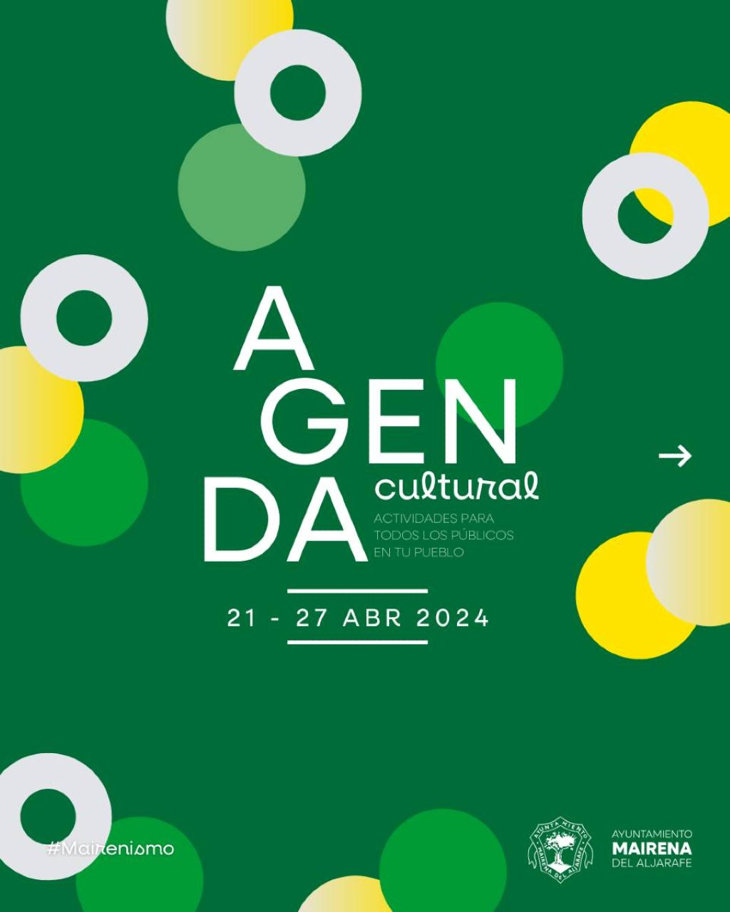 Mairena del Aljarafe presenta su agenda cultural de la semana con pantalla gigante para la final de la Copa del Rey